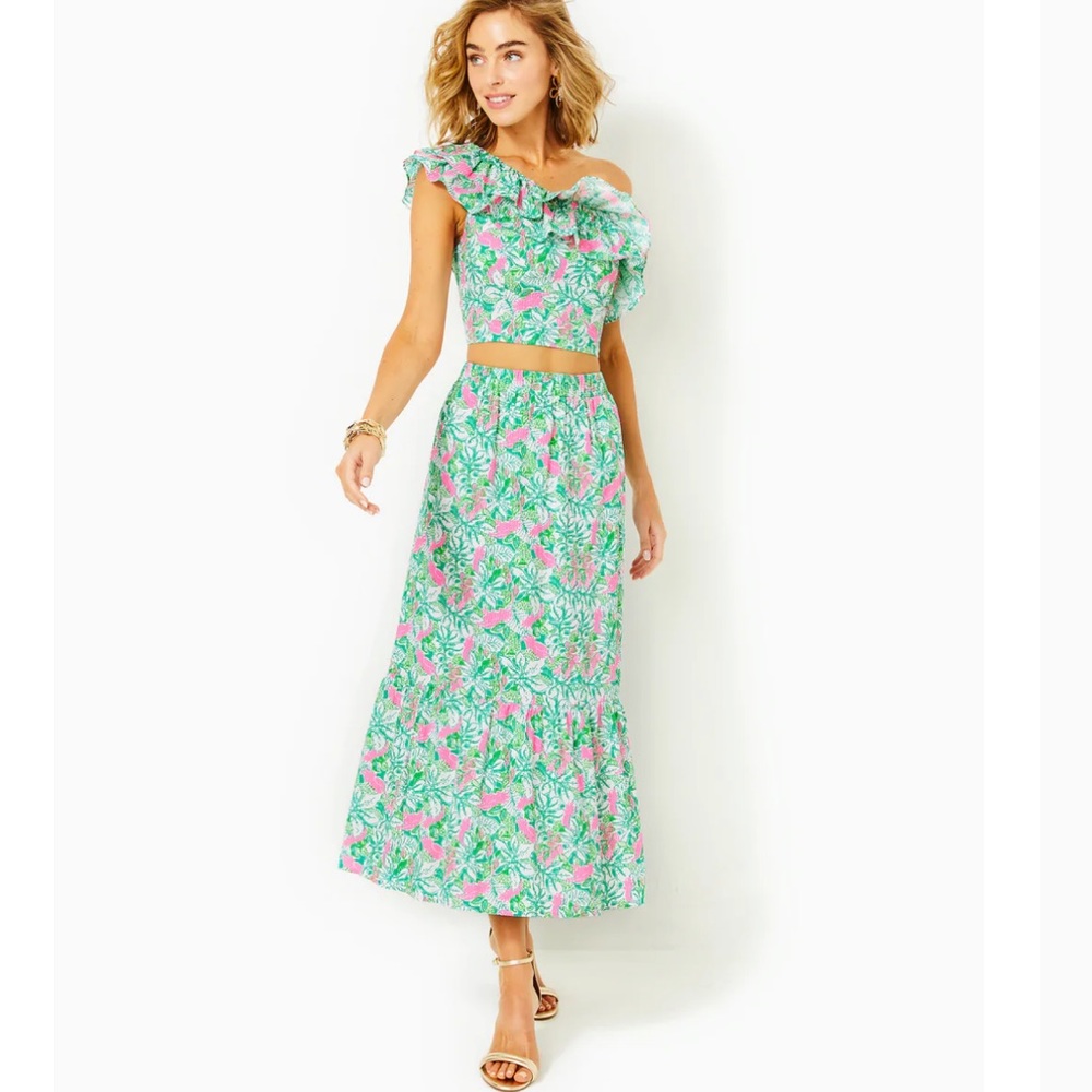 Lilly Pulitzer Kasida ruffle skirt set